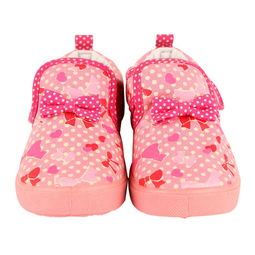 麗家寶貝可歐可優蝴蝶結印花童鞋 粉紅魅力，守護寶寶第一步